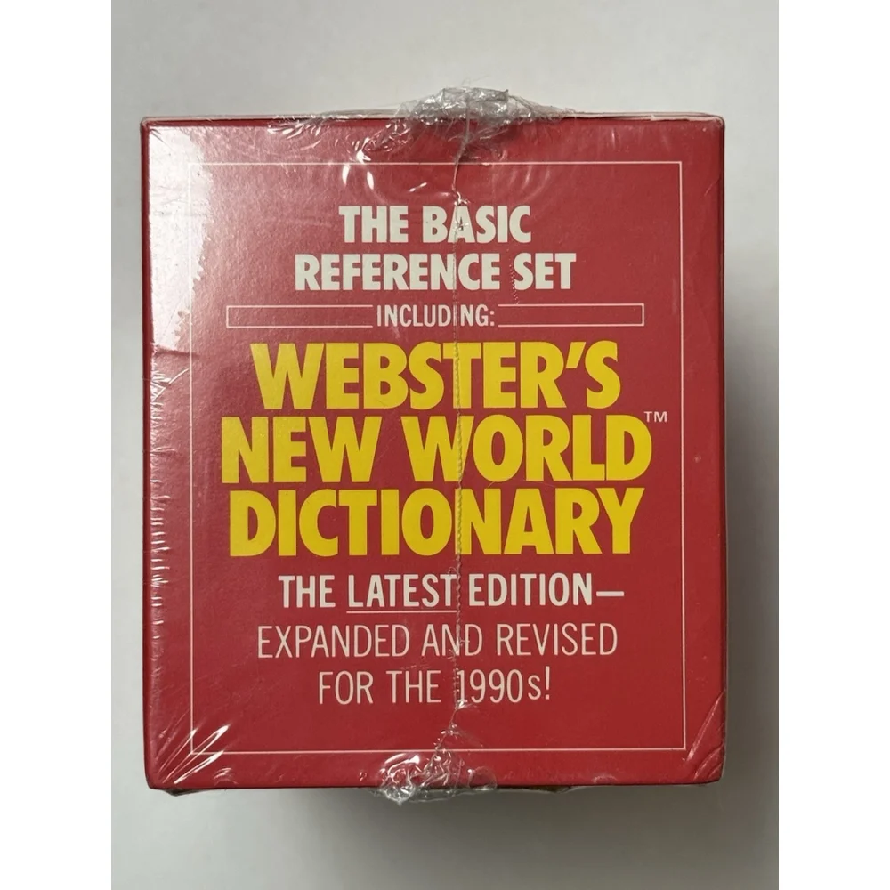 Basic Reference Set Including Webster's New World Dictionary by Warner Books 1st